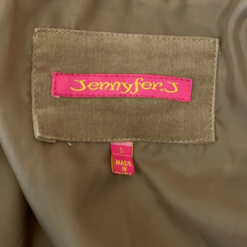 Jennifer J Corduroy W/Fur Trim Jacket Sz S - Picture 6 of 8